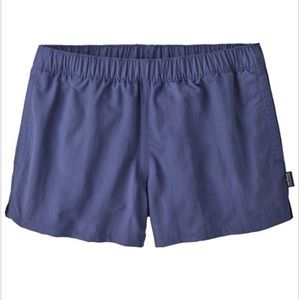 PATAGONIA women’s Barely Baggies shorts- “Current Blue” (Medium)